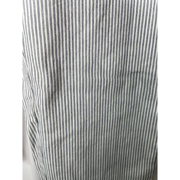 GAP chinos pants trousers women's 14 white blue seersucker look girlfriend - Picture 3 of 14